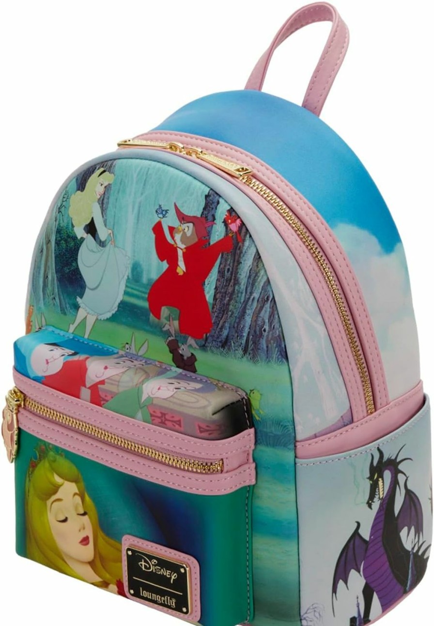 Backpack Handbags | Loungefly Loungefly Disney Sleeping Beauty Princess Scene Mini Backpack