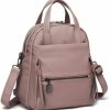 Backpack Handbags | Kasqo Kasqo Small Backpack Purse For Women, Convertible Faux Leather Bookbag Travel Casual Daypack For Ladies Teen Girls