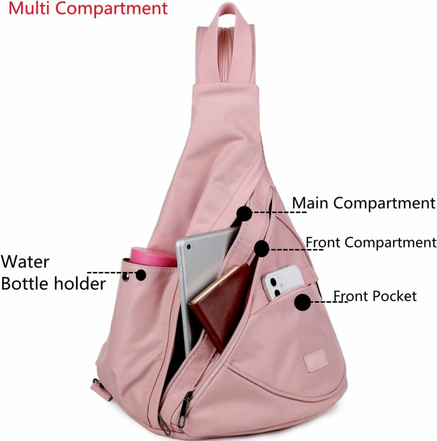 Backpack Handbags | Baosha Waterproof Nylon Sling Backpack For Women Convertible Crossbody Bag Casual Backpack Purse For Outdoor Travel Hiking Xb-10