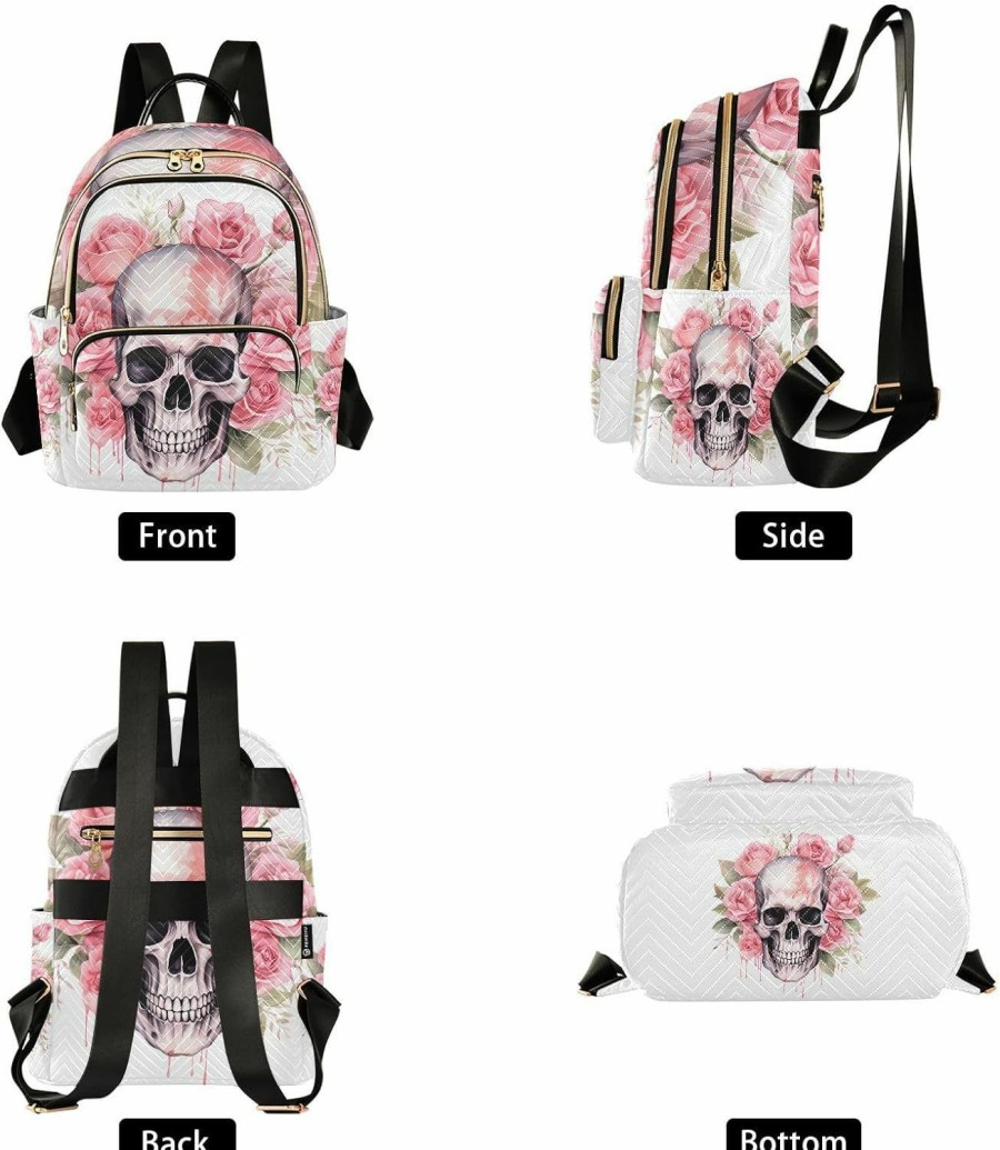 Backpack Handbags | JIPONI Jiponi Unicorn Flower Watercolor Backpack Purse For Women Lightweight Back Pack Casual Daypack Travel Shoulder Bag Bookbag - S