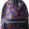 Backpack Handbags | T-Shirt & Jeans T-Shirt & Jeans Blue Floral Velvet Back Pack