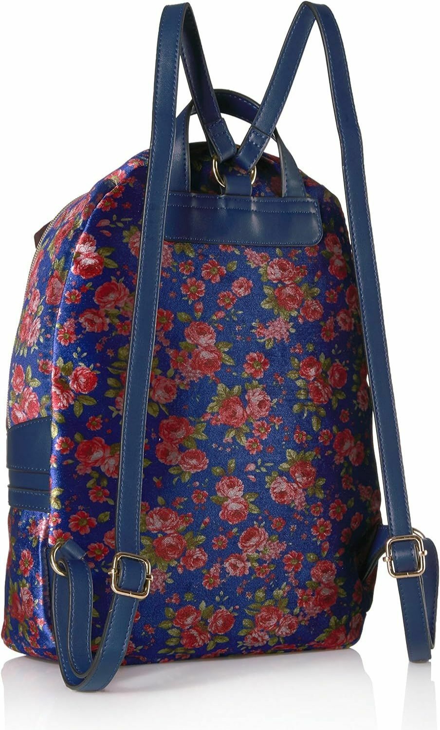 Backpack Handbags | T-Shirt & Jeans T-Shirt & Jeans Blue Floral Velvet Back Pack