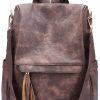 Backpack Handbags | Oyifan Oyifan Leather Backpack Purse For Women Convertible Bag Travel Backpack