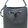 Backpack Handbags | Michael Kors Michael Kors Suri Large Bucket Backpack Handbag Black Pvc