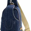 Backpack Handbags | True Religion True Religion Women'S Sling Bag, Small Travel Backpack With Adjustable Shoulder Crossbody Strap, Dark Denim