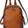 Backpack Handbags | LRTO Lrto Genuine Leather Backpack Purse For Women Vintage Rucksack Casual Back Bag Handmade Cowhide Western Daypack (Brown)