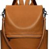 Backpack Handbags | S-ZONE S-Zone Women Genuine Leather Backpack Purse Anti-Theft Travel Rucksack Convertible Shoulder Bag Medium