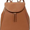 Backpack Handbags | Kate Spade New York Kate Spade Leila Large Flap Backpack Tote Bag Gingerbread Pebbled Leather