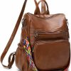 Backpack Handbags | Shaelyka Shaelyka 3 Ways Faux Leather Backpack For Women Anti-Theft Shoulder Bag