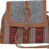 Backpack Handbags | Myra Bag Myra Bag Western Leather Backpack Bag For Women - Flapover Upcycled Canvas Cowhide Bag Relate