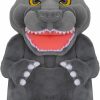 Backpack Handbags | Concept One Concept One Godzilla Mini Backpack, Plush Small Travel Bag Purse For Men And Women, Adjustable Shoulder Straps, Grey, 14 Inch