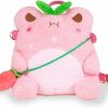 Backpack Handbags | Cuddle Barn Cuddle Barn Plushgoals - Mothman Wawa Backpack Stuffed Animal Kawaii Cute Fuzzy Plush Bag Crossbody, 9 Inches