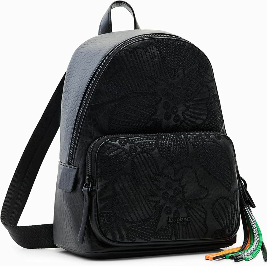 Backpack Handbags | Desigual Desigual Women'S Accessories Pu Backpack Mini, Black, One Size