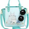 Backpack Handbags | Hot Topic Hot Topic Exclusive: My Neighbor Totoro Soot Sprite Fuzzy Charm Satchel Bag - Unique Studio Ghibli Design For Amazon Shoppers