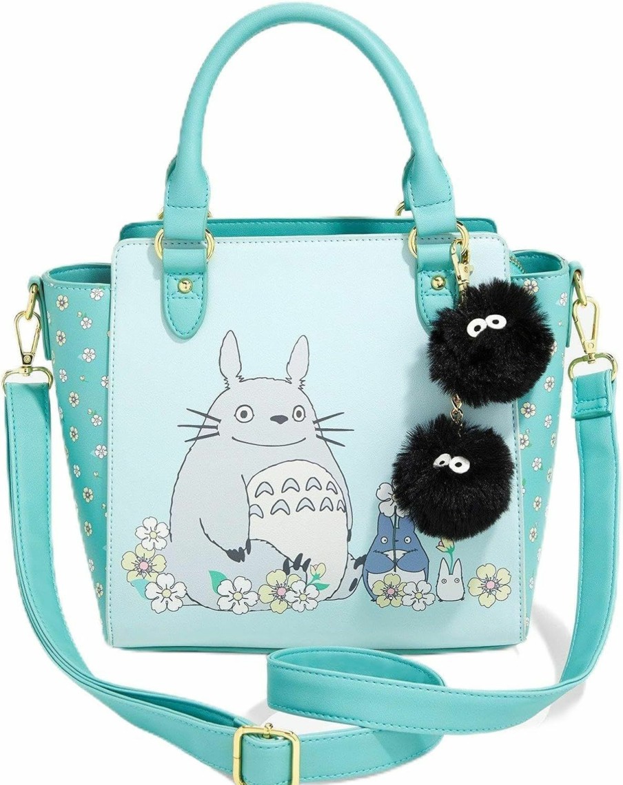 Backpack Handbags | Hot Topic Hot Topic Exclusive: My Neighbor Totoro Soot Sprite Fuzzy Charm Satchel Bag - Unique Studio Ghibli Design For Amazon Shoppers