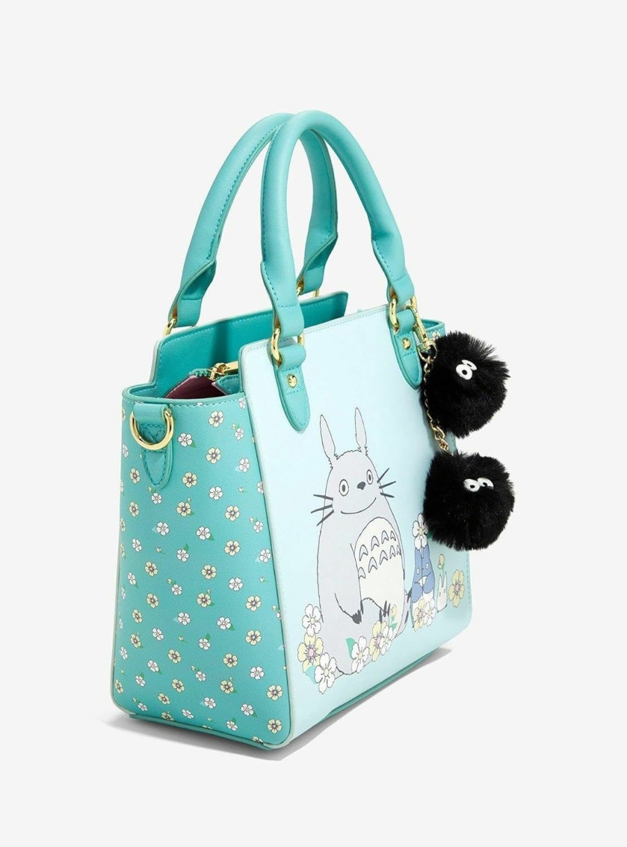 Backpack Handbags | Hot Topic Hot Topic Exclusive: My Neighbor Totoro Soot Sprite Fuzzy Charm Satchel Bag - Unique Studio Ghibli Design For Amazon Shoppers