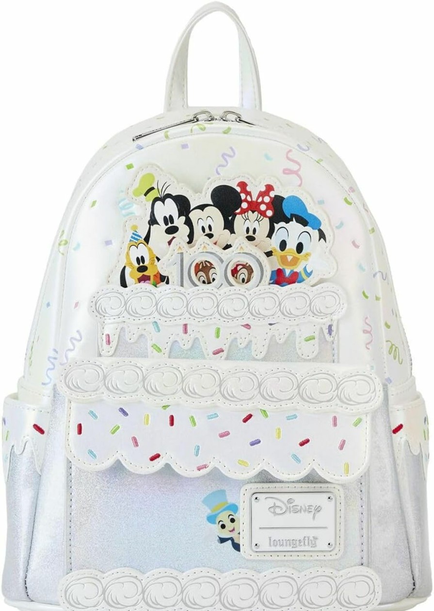 Backpack Handbags | Loungefly Loungefly Disney 100 Celebration Cake Mini Backpack Disney Backpacks