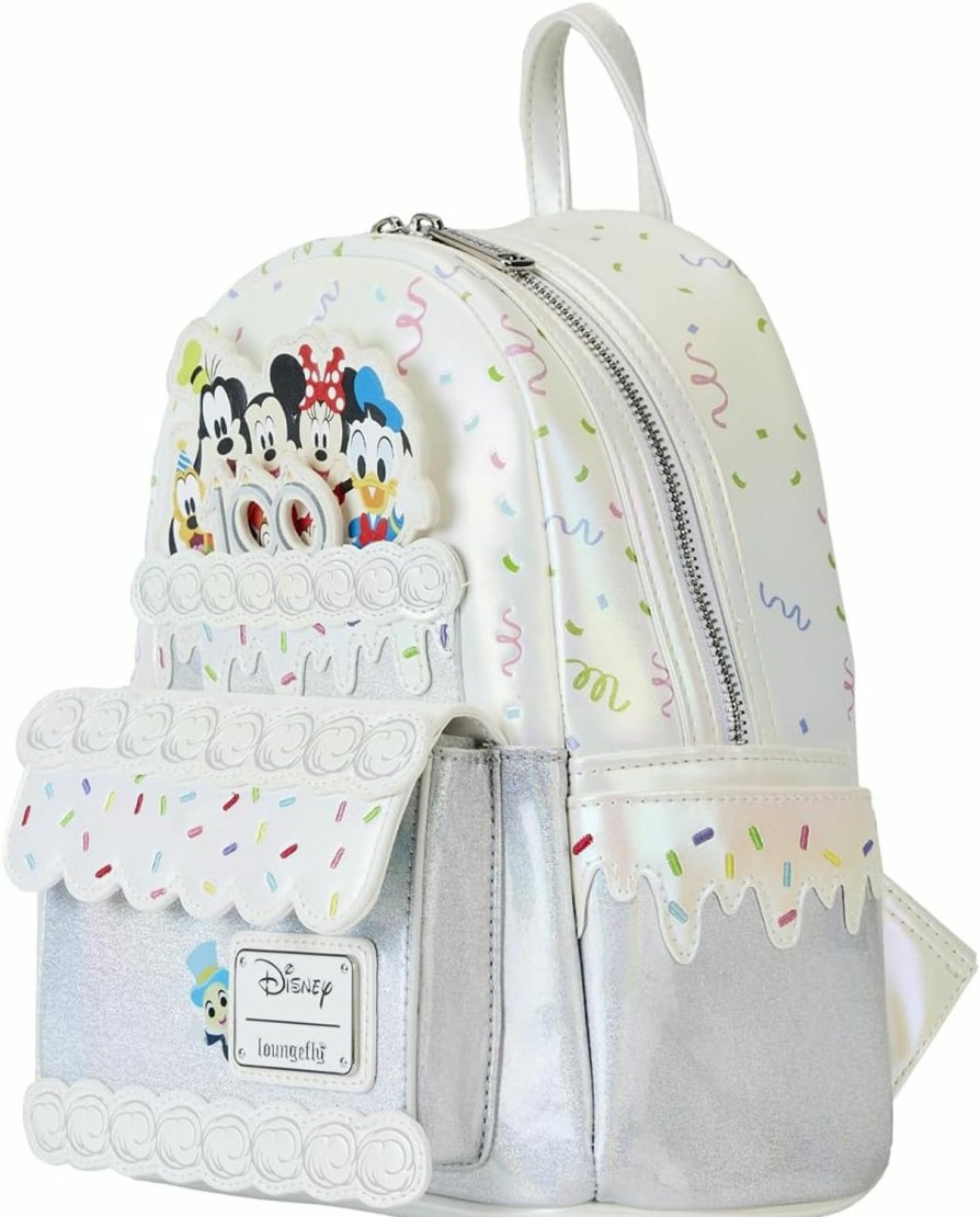 Backpack Handbags | Loungefly Loungefly Disney 100 Celebration Cake Mini Backpack Disney Backpacks