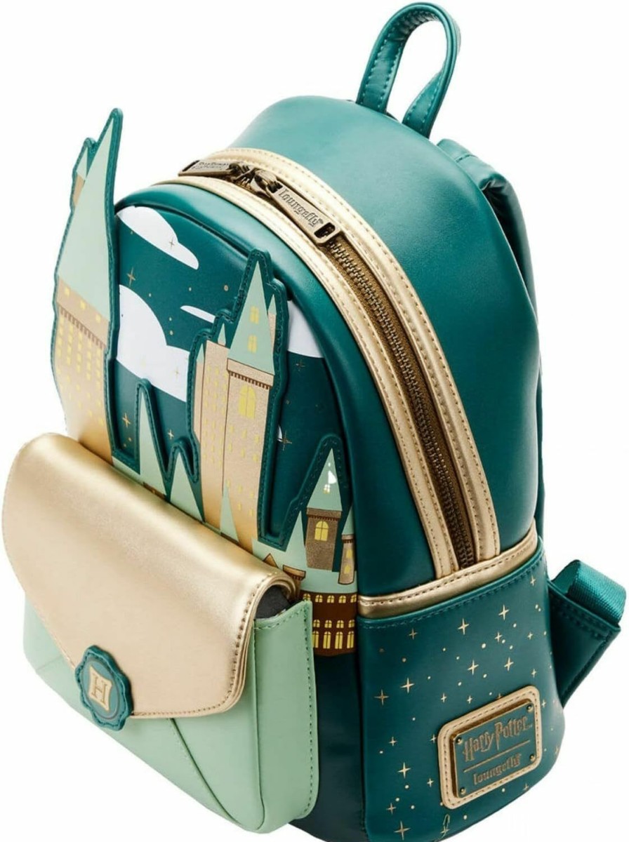 Backpack Handbags | Loungefly Loungefly Harry Potter Golden Hogwarts Castle Mini Backpack