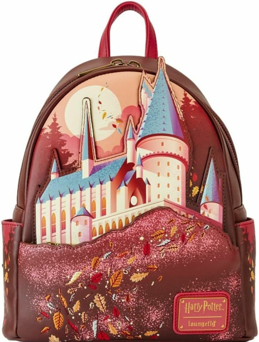 Backpack Handbags | Loungefly Loungefly Harry Potter Hogwarts Fall Leaves Mini Backpack