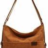 Backpack Handbags | Tellrain Women'S Large Capacity Crossbody Bag Corduroy Tote Purse Satchel Commute Hobo Bag Work Bags Backpack With Multi-Pocket