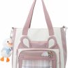 Backpack Handbags | KOVPIFB Kovpifb Cute Plaid Backpack,Kawaii Shoulder Bag,Aesthetic Crossbody Bag For Teen Girls,Tote With Adorable Plush Pendants Blue