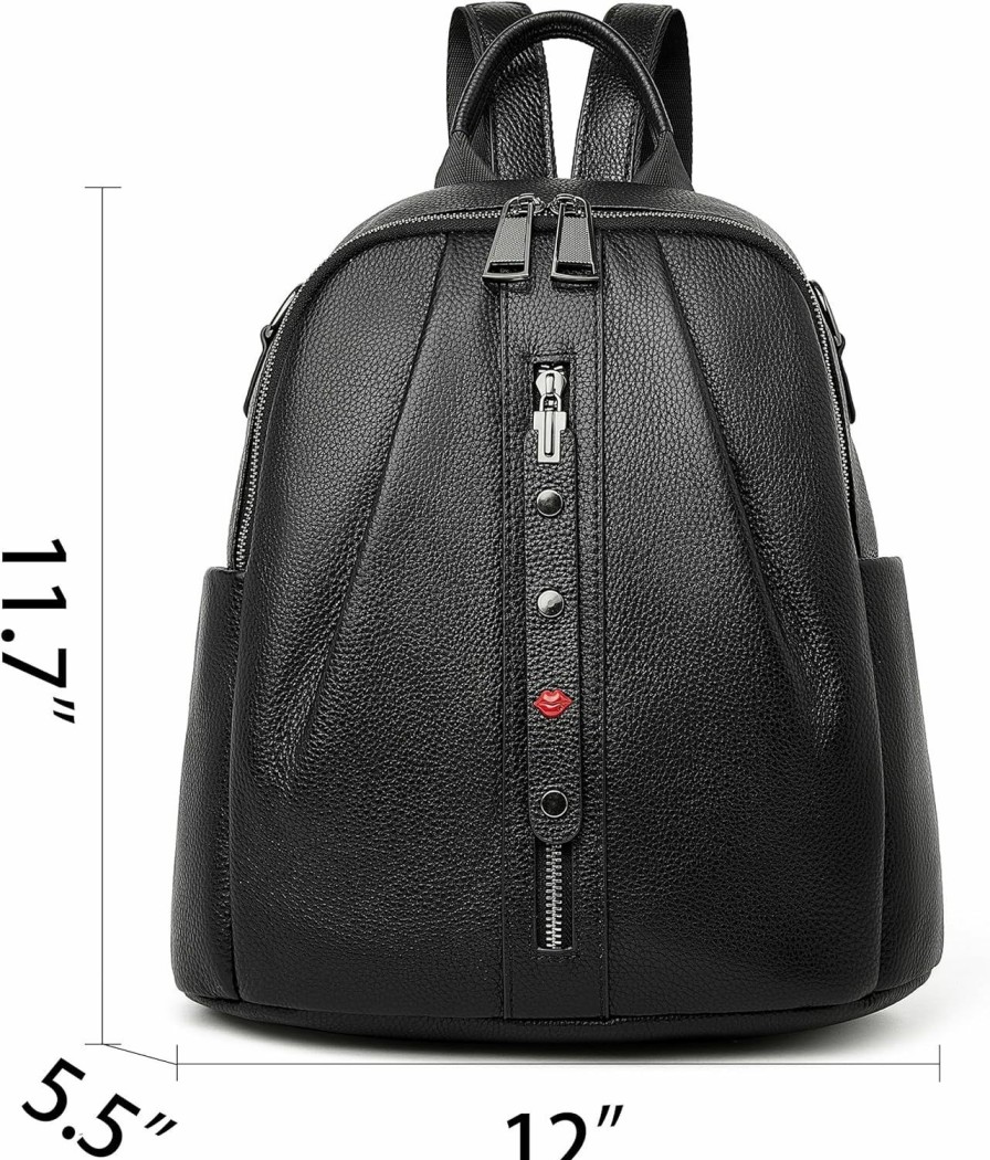 Backpack Handbags | DORIS&JACKY Doris&Jacky Women Casual Fashion Leather Backpack (1-Black)