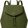 Backpack Handbags | Kate Spade New York Kate Spade New York Lizzie Leather Medium Flap Backpack Enchanted Green