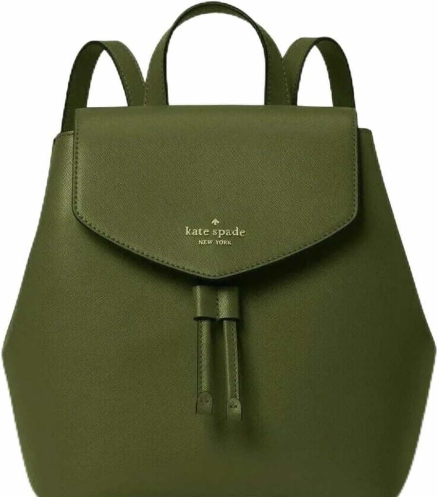 Backpack Handbags | Kate Spade New York Kate Spade New York Lizzie Leather Medium Flap Backpack Enchanted Green