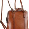 Backpack Handbags | Banuce Banuce Fashion Leather Convertible Backpack Purse For Women Small Shoulder Bag Daypack Brown