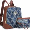 Backpack Handbags | MKP COLLECTION Mkp Women Fashion Backpack Purse Jean Denim Handbag Anti-Theft Rucksack Travel College Shoulder Bag With Wristlet