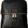 Backpack Handbags | Michael Michael Kors Michael Michael Kors Rhea Zip Medium Slim Backpack Black One Size