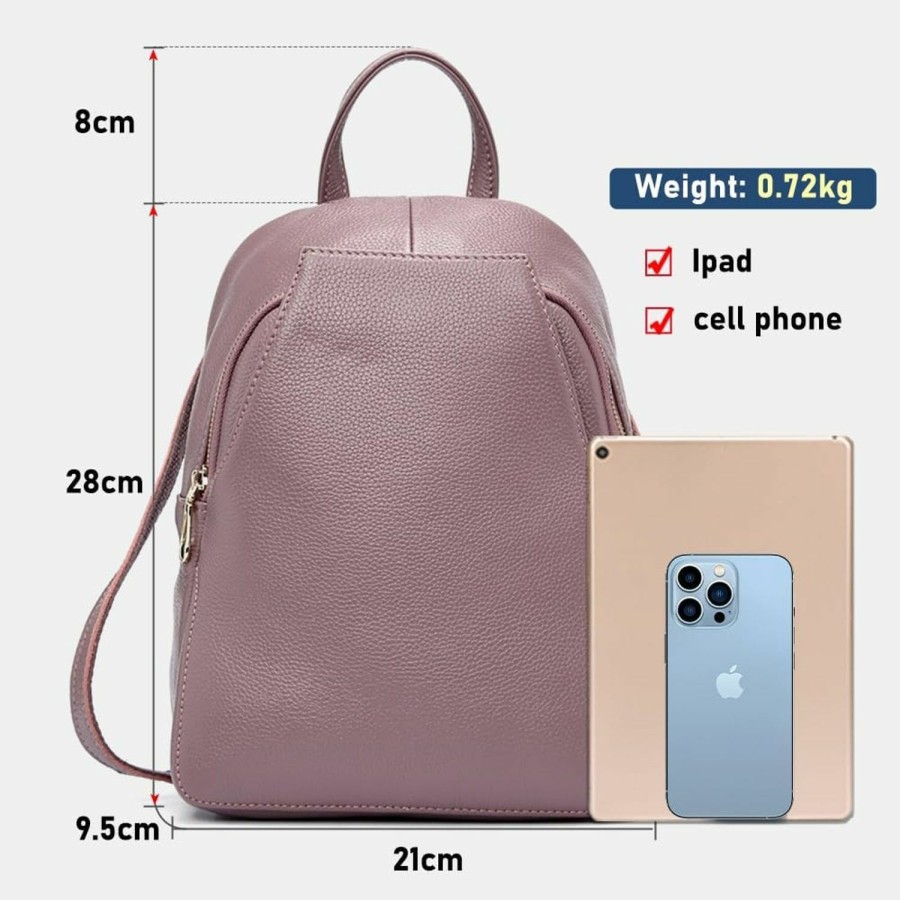 Backpack Handbags | zency Charm Women Backpack 100% Genuine Leather Anti-Theft Button Elegant Female Travel Bags Zcn0326