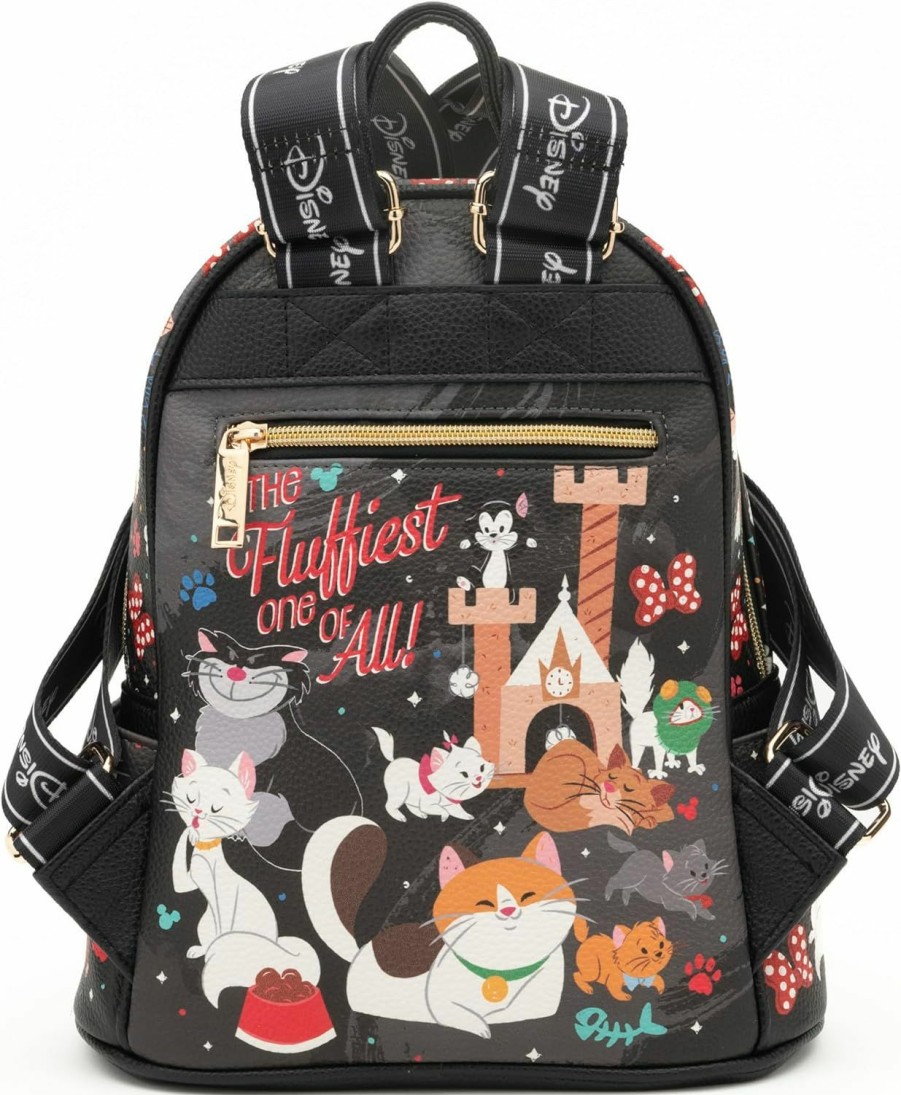 Backpack Handbags | Wondapop Wondapop - Disney Cats 11\" Vegan Leather Fashion Mini Backpack