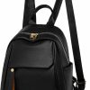 Backpack Handbags | Lavogel Lavogel Classic Backpack Purse For Women,Fashion Small Backpack For Ladies Anti-Theft Travel Bag (1-Black)