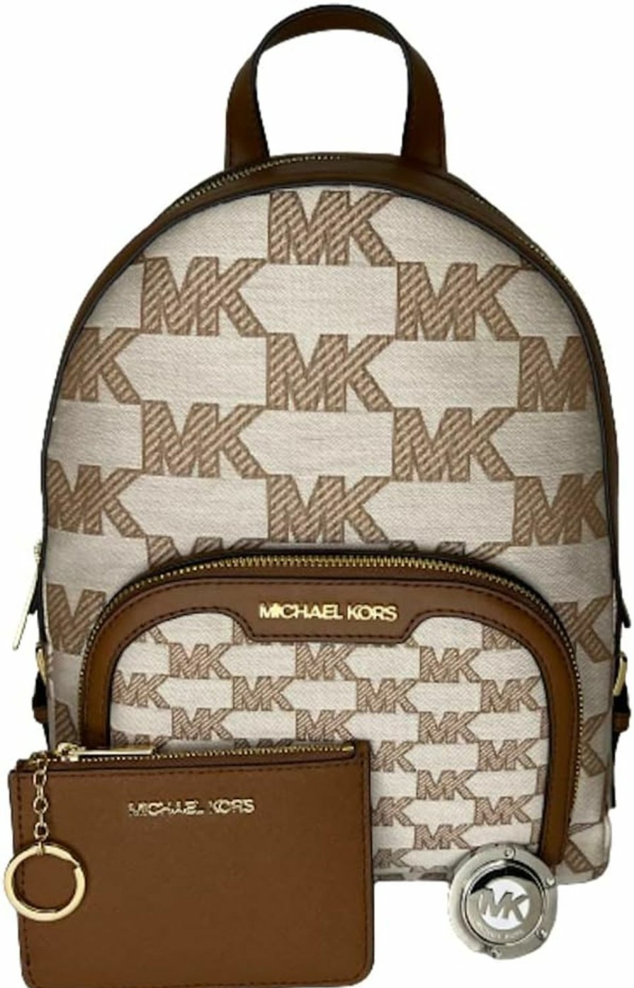 Backpack Handbags | Michael Kors Michael Kors Jaycee Md Backpack Bundled With Sm Tz Coinpouch Wallet Purse Hook (Luggage Signature Mk)