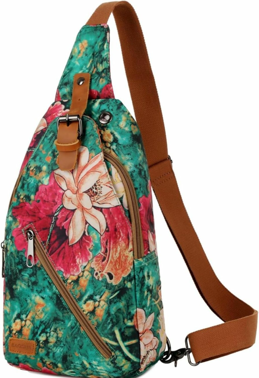 Backpack Handbags | Baosha Women'S Floral Sling Bag Pretty Backpack Purse Crossbody Bag Shoulder Bag For Women Xb-18