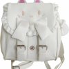 Backpack Handbags | Packitcute Lolita Backpack For Women Kawaii Cat Embroidery Big Bowknot Sweet Cartoon Bag (White, One_Size)