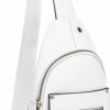 Backpack Handbags | EVVE Evve Crossbody Sling Bag For Women Small Sling Backpack Purse |White