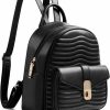 Backpack Handbags | Cinpode Cinpode Mini Backpack Purse For Women Aesthetics Small Backpack Purse Ladies Leather Bookbag Stylish Casual Travel Daypack (Black1)