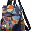 Backpack Handbags | EDRLIO Edrlio Backpack Purse For Women Anti-Theft Large Travel Hiking Lightweight Shoulder Waterproof Bag Handbag Rucksack Casual Daypack (Multi-Colored)