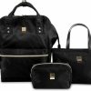 Backpack Handbags | J World New York J World New York Posy 3-Piece Backpack With Tote And Pouch, Black, 16\"