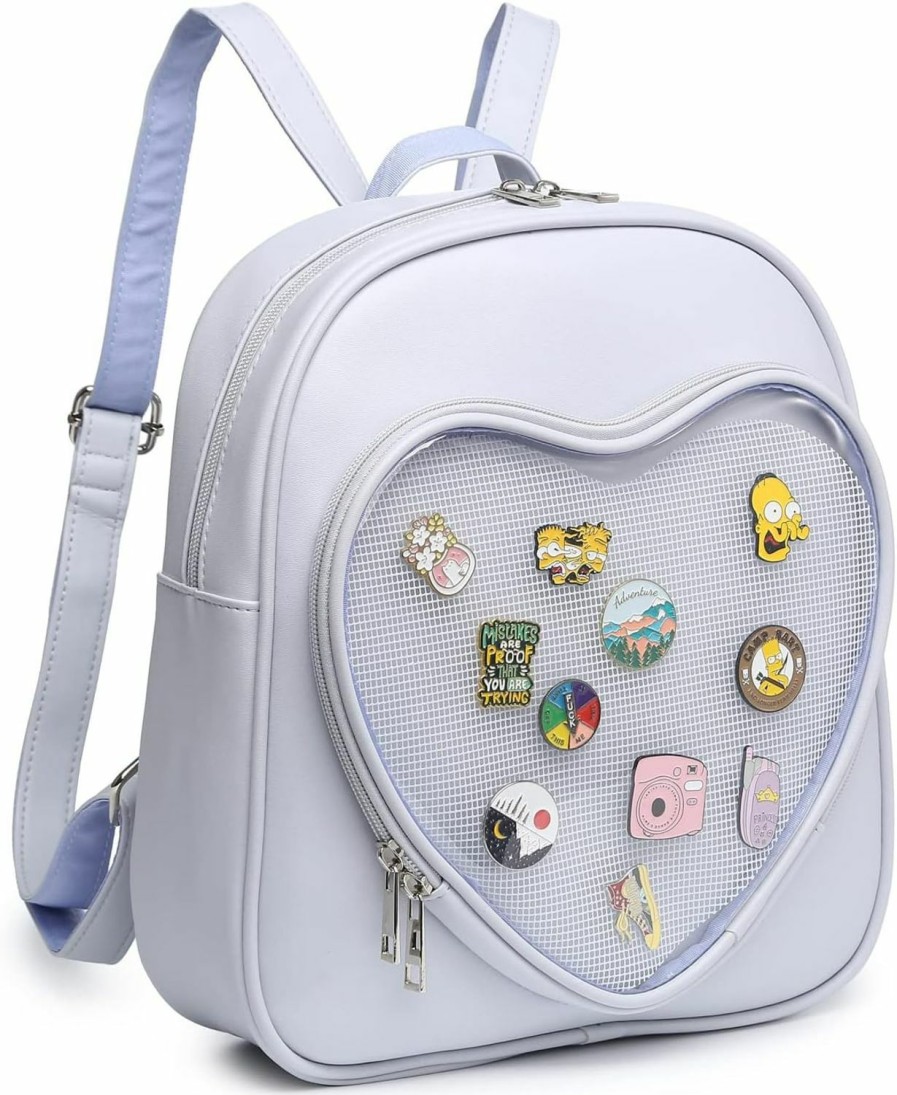 Backpack Handbags | CHERRY SAUCE Cherry Sauce Ita Bag Backpack Heart Shaped Purse Jk Uniform Shoulder Bags For Anime Pins Display