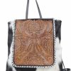 Backpack Handbags | Myra Bag Myra Bag Western Canvas Backpack Bag For Women - Upcycled Hairon Leather Bag Abundance