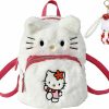 Backpack Handbags | Kowckxi Kowckxi Cute Mini Plush Backpacks, Cat Face Soft Fuzzy Purse Handbags, Pink