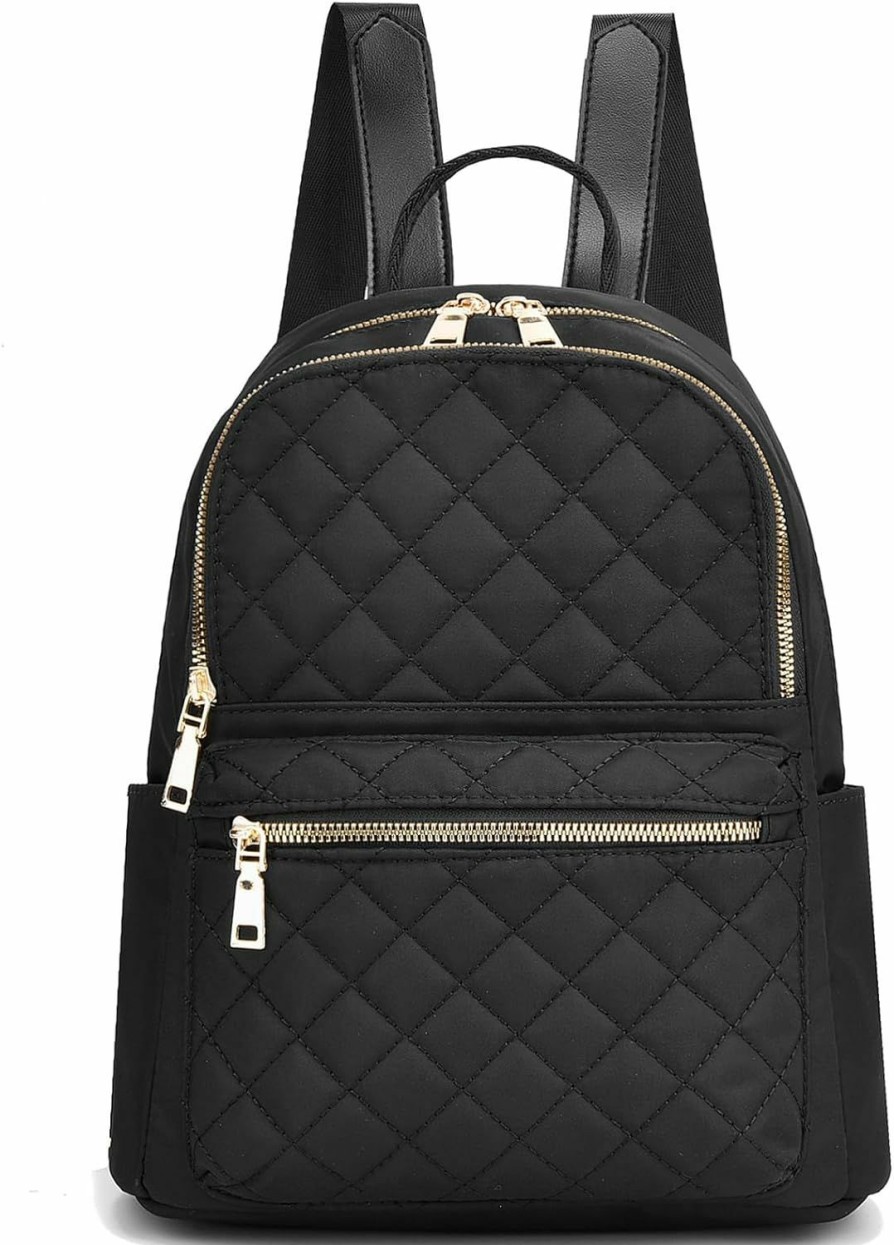 Backpack Handbags | IHAYNER Ihayner Backpack Purse For Women Nylon Casual Backpacks Quilted Pattern Small Daypack Shoulder Bags