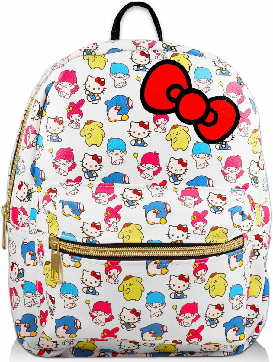 Backpack Handbags | hello Hello Kitty Mini Backpack Purse - Bundle With 10\" Hello Kitty Backpack With Front Pocket Plus Water Bottle, Tattoos, More | Hello Kitty Backpack For Women