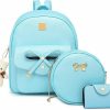 Backpack Handbags | MACCINELO Maccinelo Cute Pu Leather 3Pcs Set Backpack Mini Purse Shoulder Bag For Women Teen Girls Rucksack For Ladies Shoulder Bag