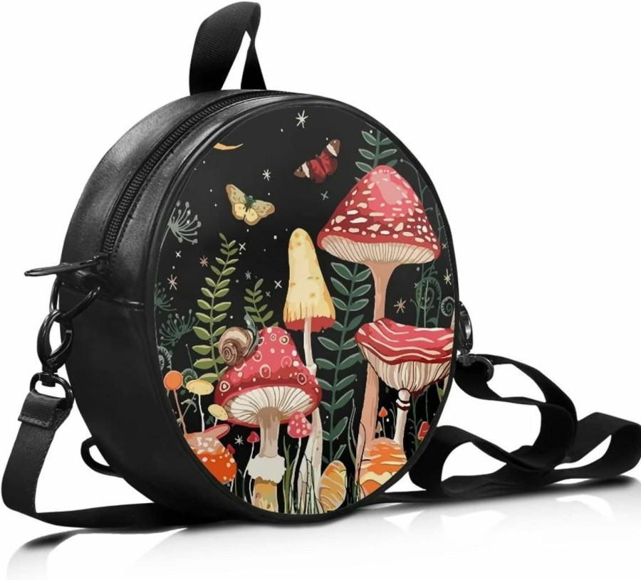 Backpack Handbags | Showudesigns Showudesigns Small Crossbody Bags For Women Round Purse Vintage Shoulder Bag Handbag