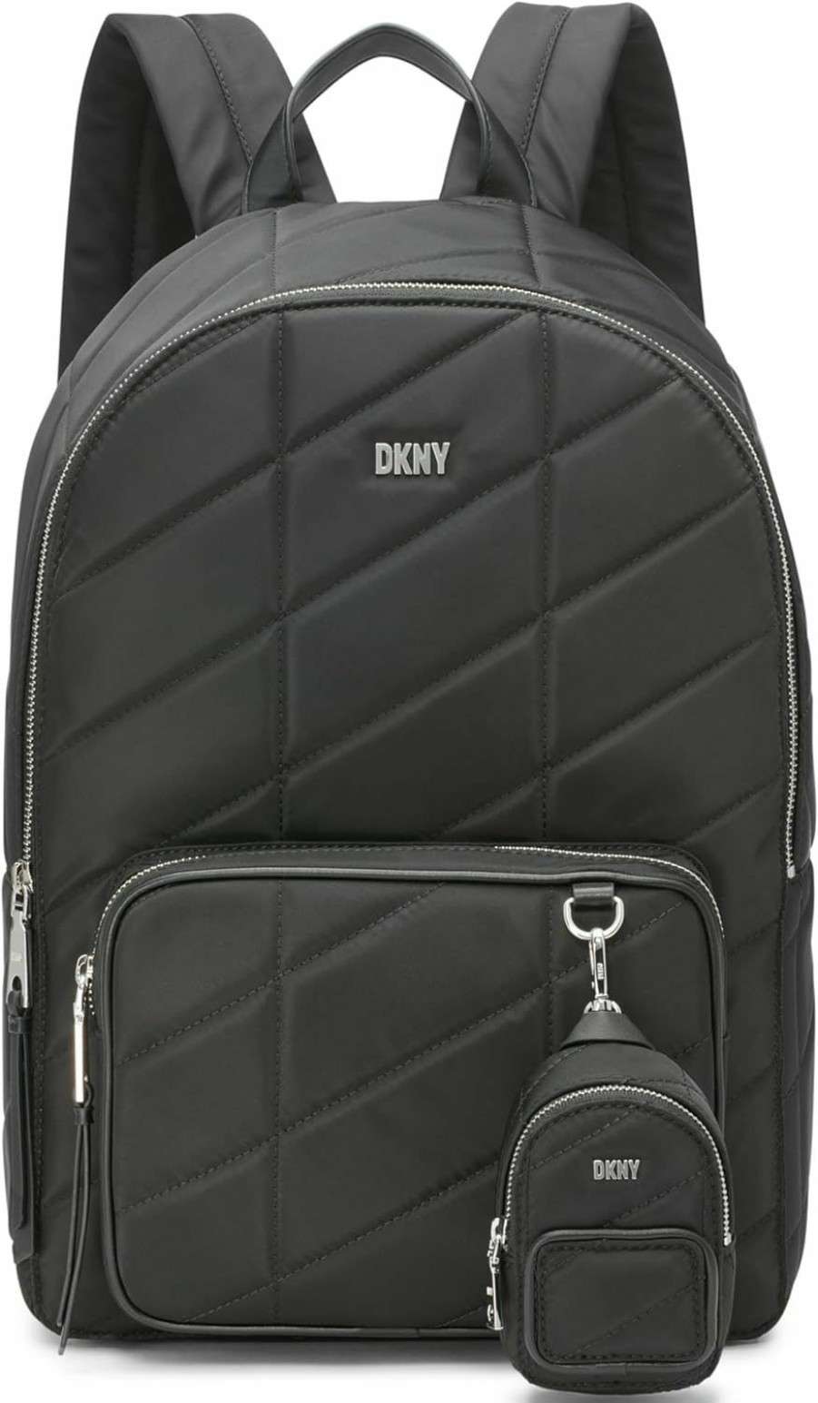 Backpack Handbags | DKNY Dkny Bodhi Backpack Bag, Black/Silver